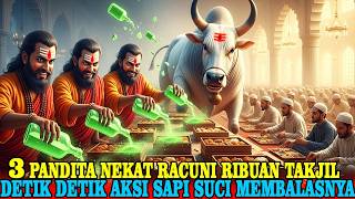 MAMPUS❗Niat Racuni Ribuan Muslim, 3 Pandita India Malah Dihajar Sapi Suci Sampai Cacat & Syahadat!
