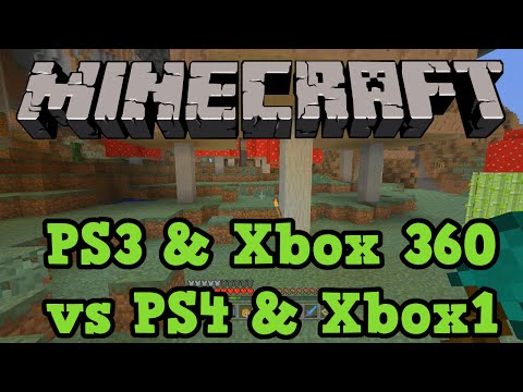 Vídeo: Vídeo: Minecraft PS4 / Xbox One Em Comparação Com PS3 / Xbox 360
