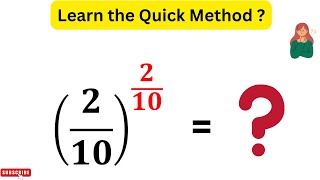 Simplify (2/10)^2/10 | Learn the Quick Method