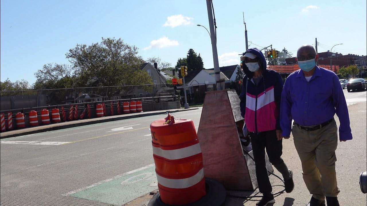 Street Walk Queens NYC Union Tpke to Hillside Ave on Parsons Blvd