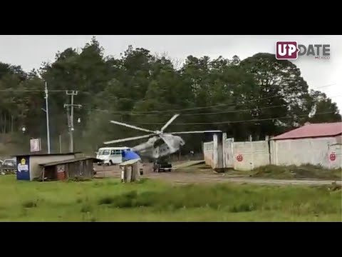 Se desploma helicóptero de la Marina en Hidalgo