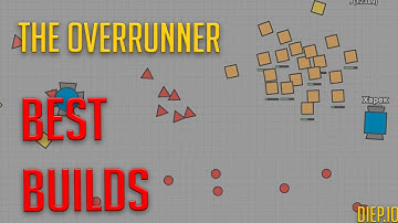 THE OVERRUNNER - Ramming with the Overlord - Diep.io Best Builds - Max lvl Gameplay