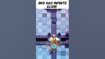 Bro Has Infinite Elixir 🧐#clashroyale #shorts