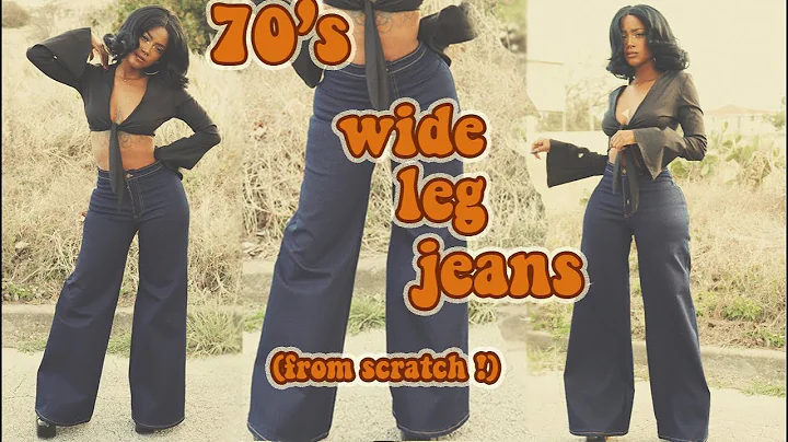 DIY 70's Wide Leg Jeans From Scratch ! The Get Down