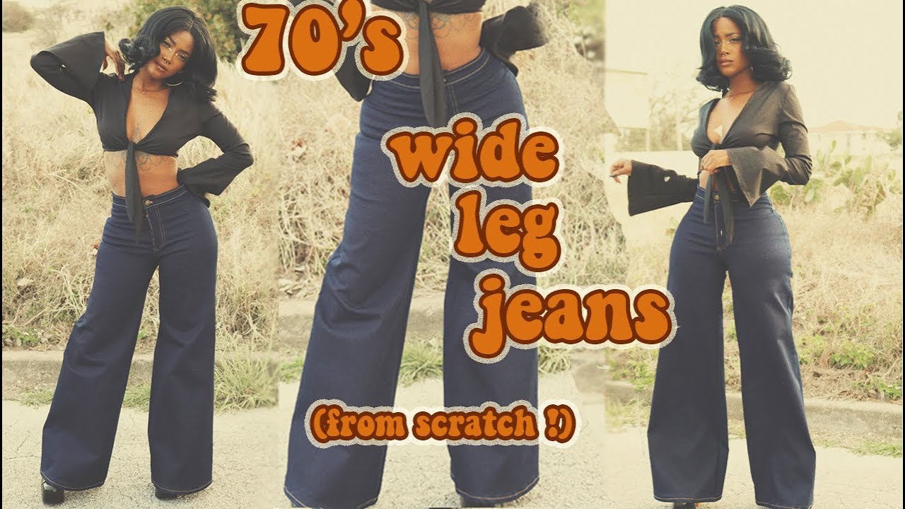 DIY 70's Wide Leg Jeans From Scratch ! The Get Down 