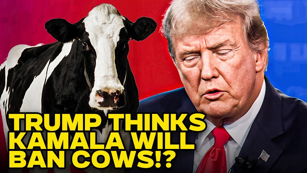 Demented Trump Claims Kamala Harris Will Ban Cows If She Wins Election