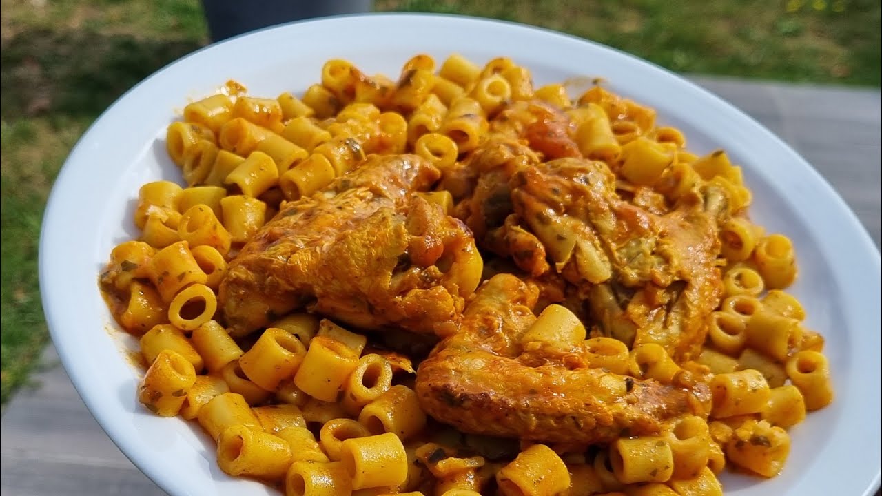 عشيوا ديال لباط بنينة خفن زربن  pâte au ailes de poulet rapide facile à faire