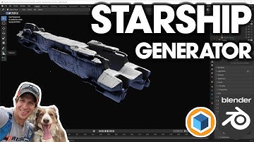 Easy STARSHIPS in Blender with Starship Generator!