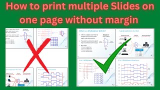 How to Print Multiple Slides on one page Without Margin | How to Print PPT Slide on a Full Page