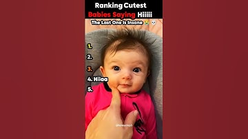 Ranking Cutest Babies Saying Hiiiiii #baby #babyfirstwords #chuchutv #rankingbabywords #cutebabies