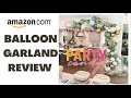 PARTY CANDY REVIEW: AMAZON BALLOON GARLAND + **BONUS BALLOON POP**