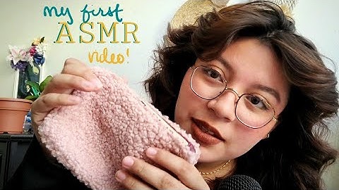 My First ASMR Video :D (Talking, Tapping, Mic Brushing, Liquid Sounds, Crinkling, etc.)