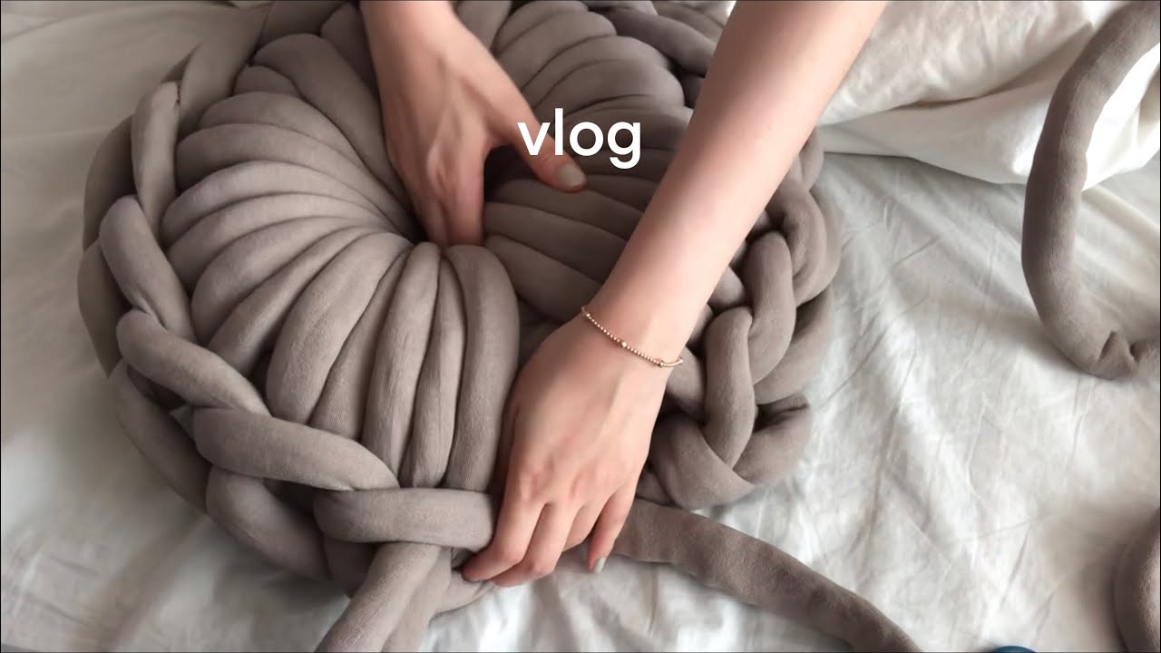 도넛쿠션 만들고 배홍동 비빔면 먹는 일상