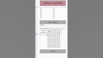 My weekly planner 🤩 #googlesheetsguide #plannertips #weeklyplanning