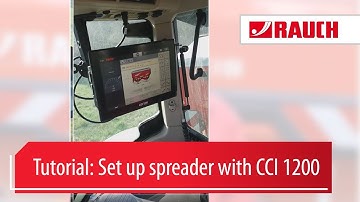 Tutorial ISOBUS 1/7 | Spreader with CCI 1200 | Configuring the spreader: Know-how | EN