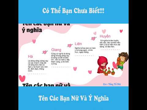 Video [Có Thể Bạn Chưa Biết] Ý Nghĩa Tên Của Bạn Nói Lên... - youtube