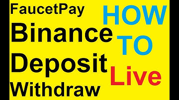 How To Withdraw Faucet Pay Cryptocurrency into Binance  wallet Live 2021