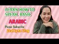 How to speak basic arabic