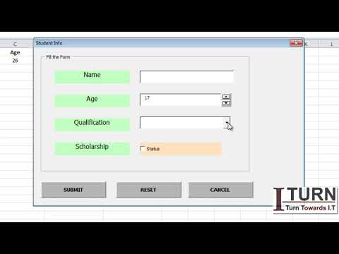 Video: Hvordan lager jeg et VBA-skjema i Excel?