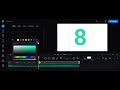 How to make Number Colors With Roboto Font Effects in Clideo and GOM Cam and Captureascreenshots
