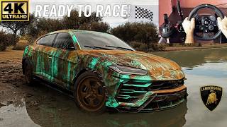 RESTORED & RACED VS Fast 4x4 CARS 1000HP Lamborghini URUS | Forza Horizon 5  Steering Wheel Gameplay screenshot 3