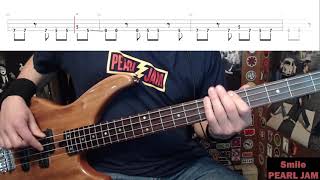 Smile by Pearl Jam - Bass Cover with Tabs Play-Along Resimi