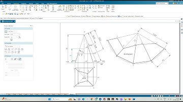 Development of Lateral Surfaces of Solids Square Pyramid 01