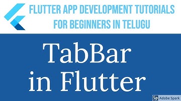 #32 TabBar  in Flutter | Flutter Tutorials for beginners in Telugu | Programming in Telugu