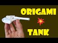 Paper Tank Origami Tutorial 🚀
