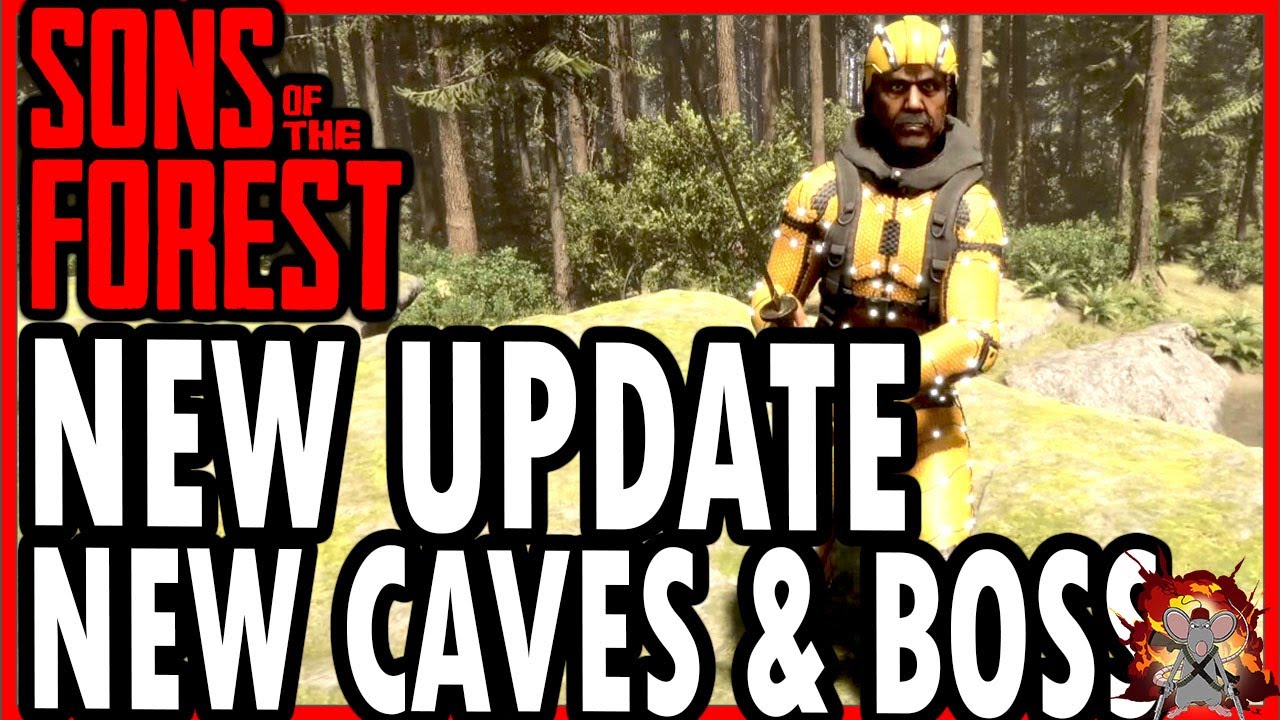 SONS OF THE FOREST NEW CAVES! NEW BOSS! Turtle Shell Water Gatherer