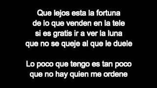 Ricardo arjona - Lo poco que tengo (letra) chords