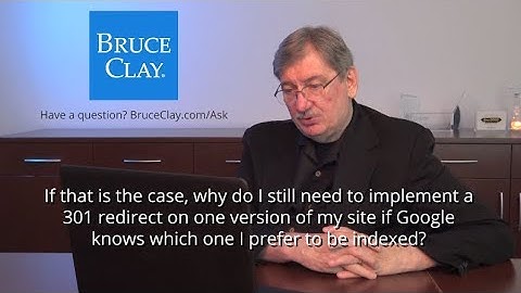 Why Use A 301 Redirect If Your Main Site Is Indexed?