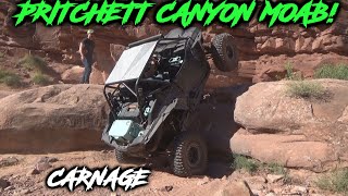 Moab Pritchett Canyon with RZR's and Can Am X3 | Broken Parts!