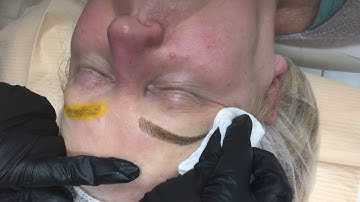 Manual shading with microblading Phibrows