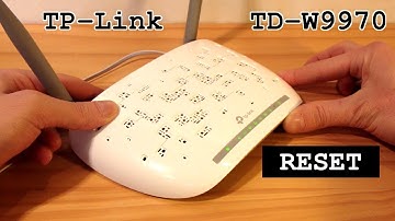 TP-Link TD-W9970 Modem Router Wi-Fi • Factory Reset