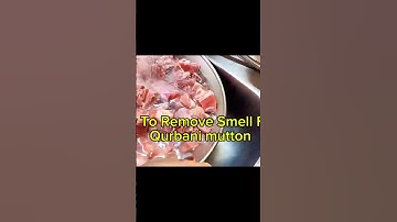 How To Remove Smell From Qurbani Mutton | Kitchen Secrets | #shorts #viralshorts