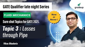 Losses through Pipe | Fluid Mechanics | GATE Qualifier Late Night Series