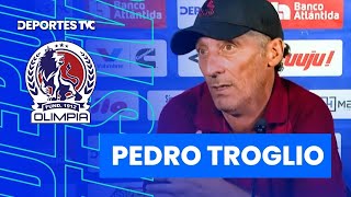 Pedro Troglio describe su sentir al conseguir ventaja en la final de ida vs Marathón