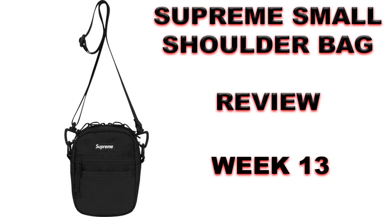 SUPREME SMALL SHOULDER BAG BLACK WEEK 13 - YouTube