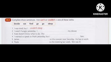 Unit-30 Exercises (Can/Could)