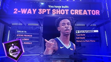 HOW TO MAKE THE BEST * 2-WAY SHOT CREATOR * BUILD IN NBA 2K20