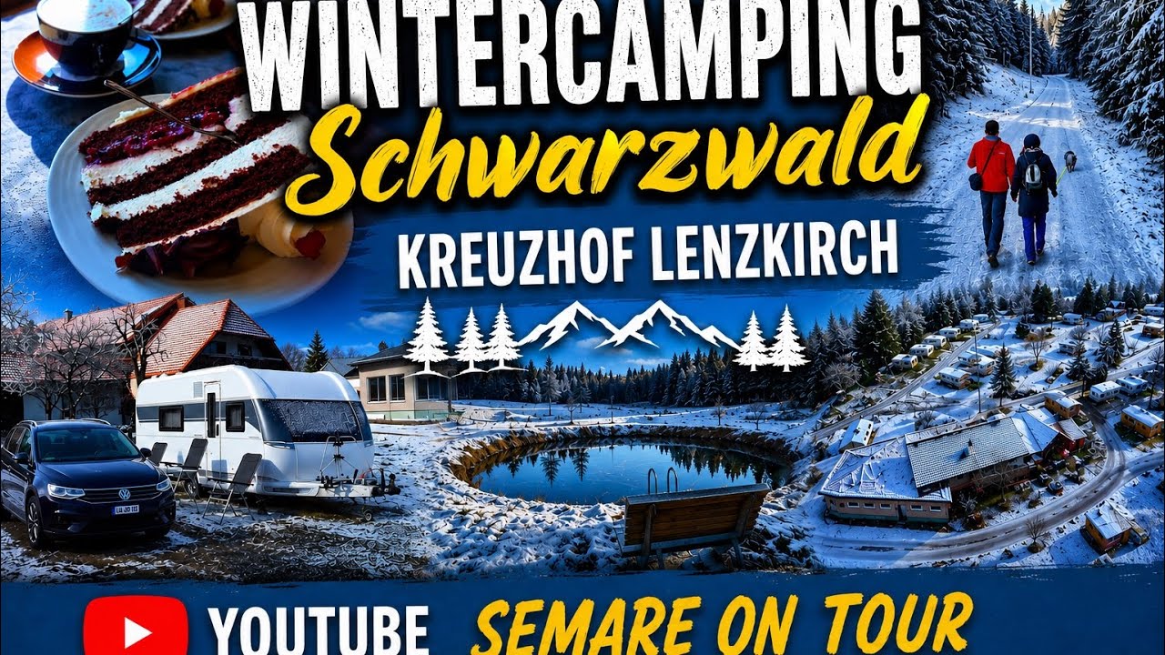 Camping Schwarzwald im Winter Camping Black Forest 4K