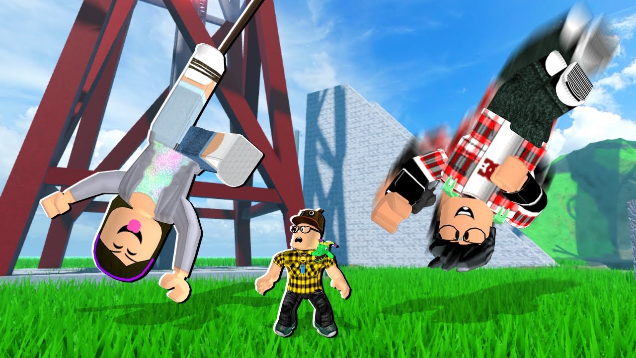 TIA GRAÇA, VELHOTE E NOVOTE VIRARAM BONECOS DE PANO GIGANTES NO ROBLOX! (RAGDOLL SIM)