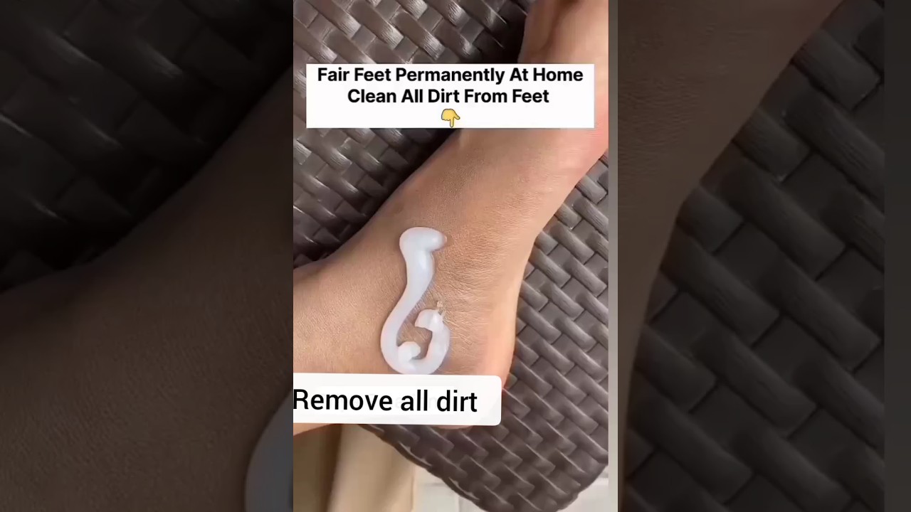 Remove all dirt from your feet 🌷 