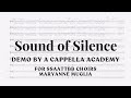 Sound of silence for ssaattbb choirs arranged by maryanne muglia