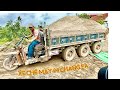 Công nông một khối chở cát máy dầu 24 ngựa lên ben cực phê | Máy xúc múc cát lên Ô tô | excavator