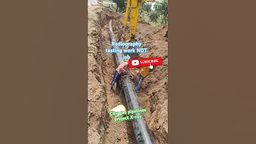 City gas pipelines project X-ray testing work #pipeline #ndtjobs #xray #trending #viralshorts #vlog