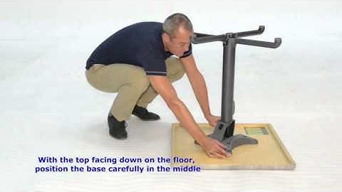 How to use your Gyro Fold Flat Table Base