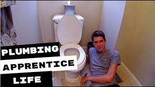 Plumbing Apprentice AB Installs Toilet Seat