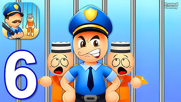 Prison Life: Idle Game - Gameplay Walkthrough Part 6 Stickman Prison Job Police Jail Game Manager